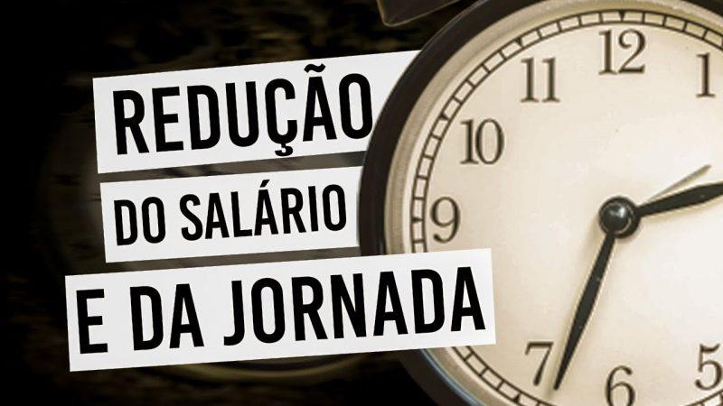 COMUNICADO AO SINDICATO RELATIVO A REDUÇÃO PROPORCIONAL DE JORNADA E SALÁRIOS