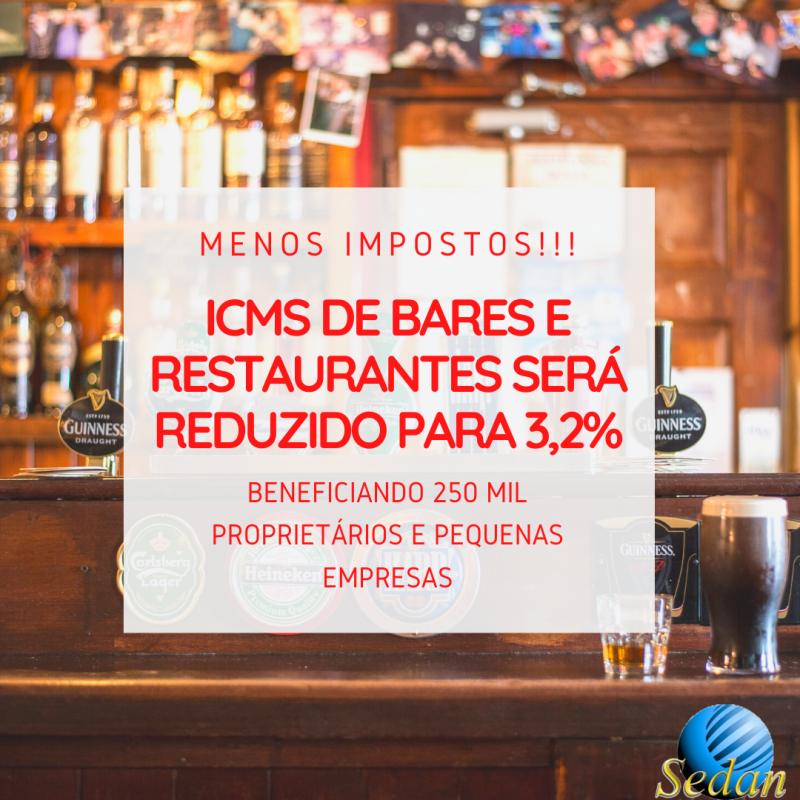 Menos imposto: Estado de São Paulo reduz ICMS para bares e restaurantes